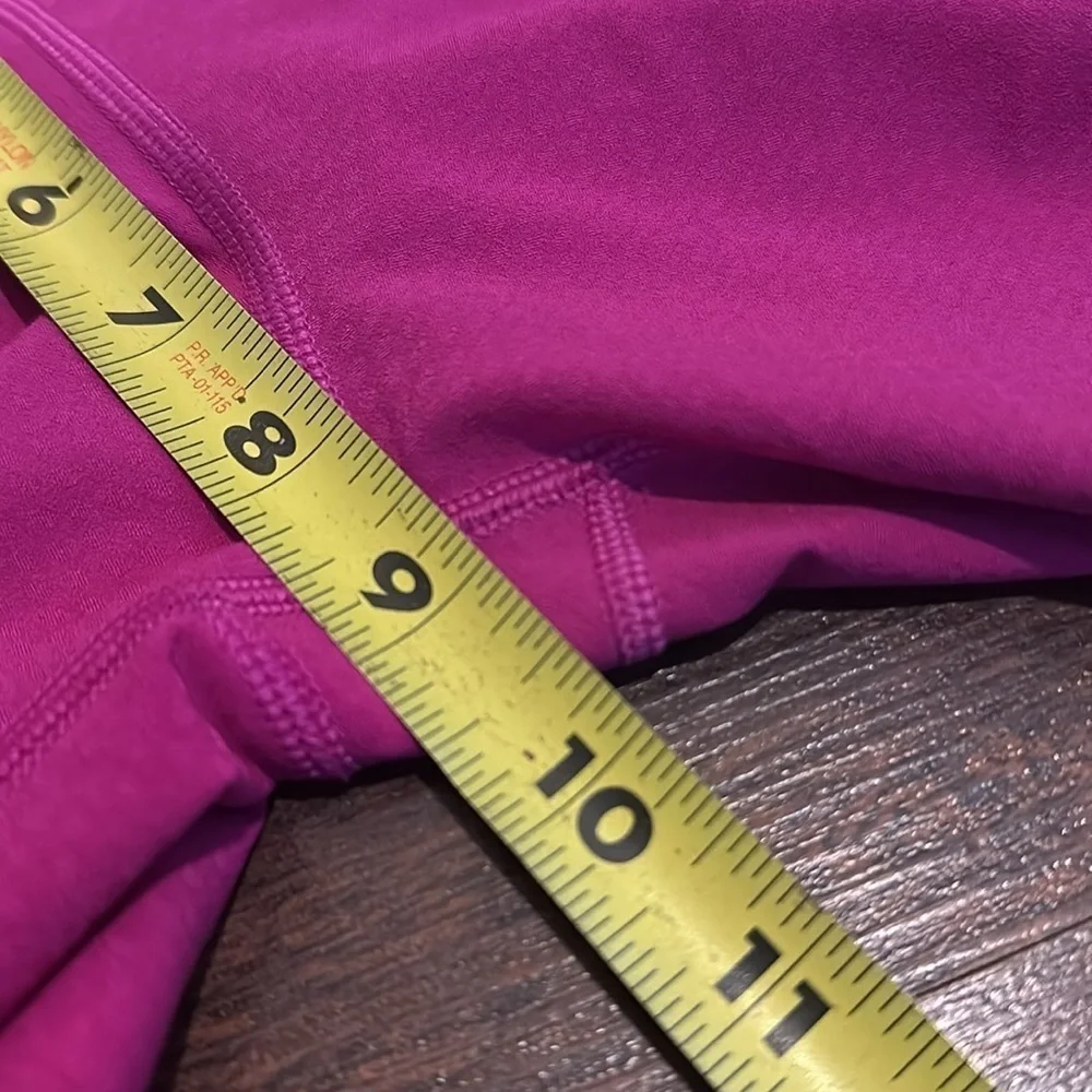 Athleta Dobby Action Crop Electric Fuchsia Pink Mesh Capri Cropped Legging Small - Picture 13 of 14